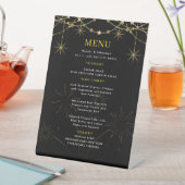 Gold Black Wedding Menu 台座サイン (インサイチュ)