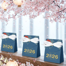 Gold Blue Chinese New Year of the Horse フェイバーボックス