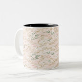 Gold Blush Floral Wedding Mug ツートーンマグカップ (正面左)