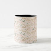 Gold Blush Floral Wedding Mug ツートーンマグカップ (中央)