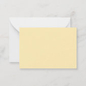 Gold Borders Script  Personalized Flat Note Cards ノートカード (裏面)