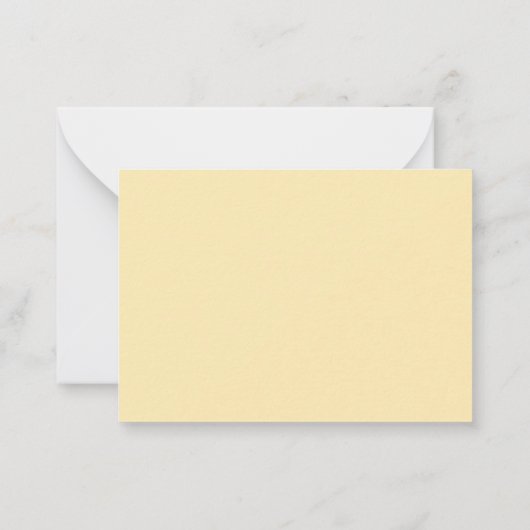 Gold Borders Script  Personalized Flat Note Cards ノートカード (裏面)