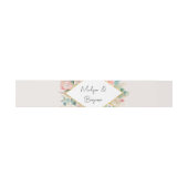 Gold Botanical Eucalyptus Pampas Grass Wedding 招待状ベリーバンド (フラット)