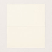 Gold Bow & Greenery Border Ivory Place Card (内部フラット)