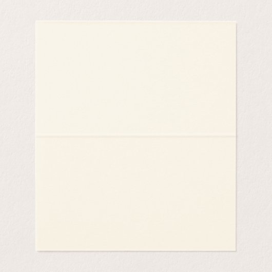 Gold Bow & Greenery Border Ivory Place Card (内部フラット)