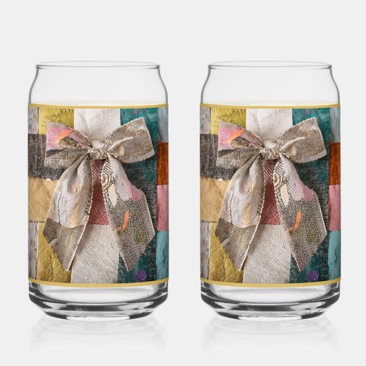 Gold Bow Soda Glass ガラス缶 (裏面)