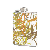 Gold Bronze and Brown Willow Leaves フラスク (左)