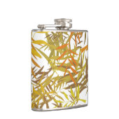 Gold Bronze and Brown Willow Leaves フラスク (右)