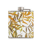 Gold Bronze and Brown Willow Leaves フラスク (裏面)