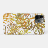 Gold Bronze and Brown Willow Leaves Case-Mate iPhoneケース (裏面(横))