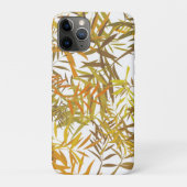 Gold Bronze and Brown Willow Leaves Case-Mate iPhoneケース (裏)