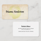 Gold Brushed Circle | Textured Background 名刺 (正面/裏面)