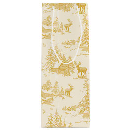 gold buck toile ワインギフトバッグ