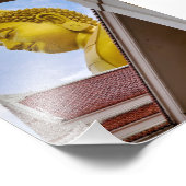 Gold Buddha in Thailand フォトプリント (角)