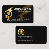 Gold Bulb Home Lightning Powered 名刺 (正面/裏面)