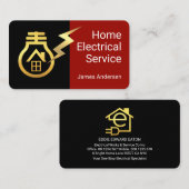 Gold Bulb Home Powered By Lightning 名刺 (正面/裏面)