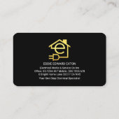 Gold Bulb Home Powered By Lightning 名刺 (裏面)