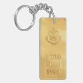 Gold Bullion Bar キーホルダー (正面左)