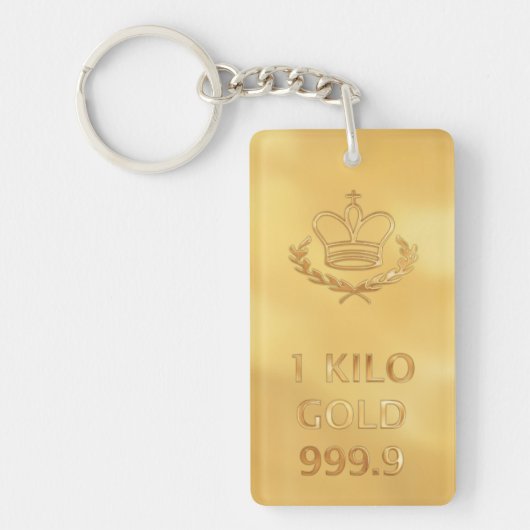 Gold Bullion Bar キーホルダー (正面)