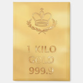 Gold Bullion Bar マグネット (正面)