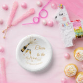  Gold Champagne Cheers New Year ペーパーボウル (パーティー)