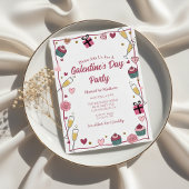 Gold Champagne Galentine's Invitation 招待状