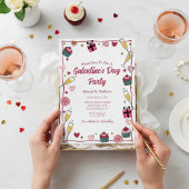 Gold Champagne Galentine's Invitation 招待状