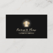 Gold Chef Hat Personal Chef Catering Service 名刺 (正面)