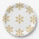 Gold Christmas Party ペーパープレート (正面)