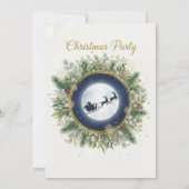 Gold Christmas Party Invitation | Editable Friends 招待状 (裏面)