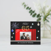 Gold Christmas Surprise 65th Wedding Anniversary  招待状 (スタンド正面)