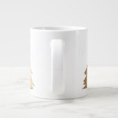 Gold Christmas Tree Forest Specialty Mug ジャンボコーヒーマグカップ (裏面)