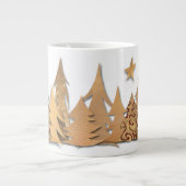 Gold Christmas Tree Forest Specialty Mug ジャンボコーヒーマグカップ (正面)