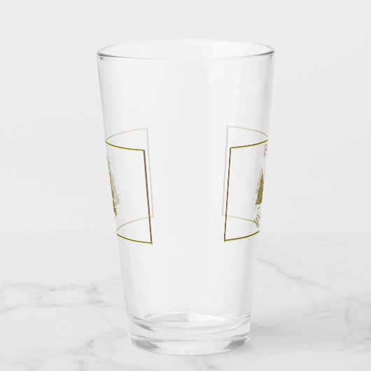Gold Christmas Trees タンブラーグラス (右)