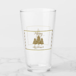 Gold Christmas Trees タンブラーグラス