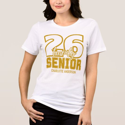 Gold Class of 2026 Graduation  トライブレンドＴシャツ (正面)