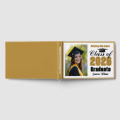 Gold Class of 2026 Photo Small Graduation ゲストブック (全面)
