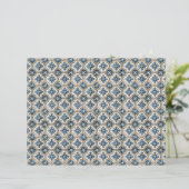 Gold Clover Blue Accents Spanish Tile Pattern (スタンド正面)