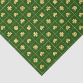 Gold Clover Grid Green St. Patrick’s 薄葉紙 (詳細)