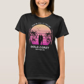 Gold Coast Australia Palms Drop Pull Kick Surfing  Tシャツ (正面)