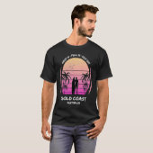 Gold Coast Australia Palms Drop Pull Kick Surfing  Tシャツ (正面フル)