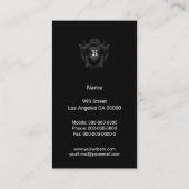 Gold Coat Of Arms 名刺 (裏面)