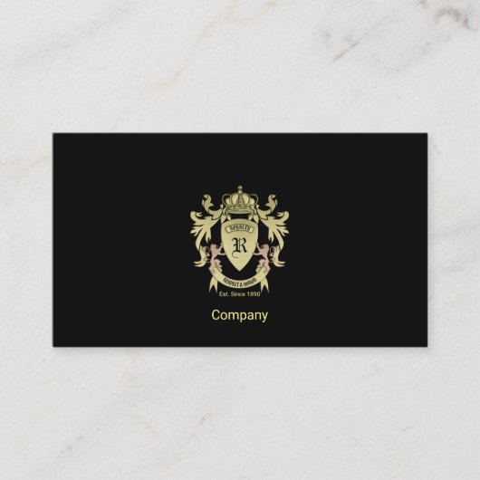Gold Coat Of Arms 名刺 (正面)