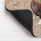 Gold Cockerel Rooster mousepad マウスパッド (コーナー)