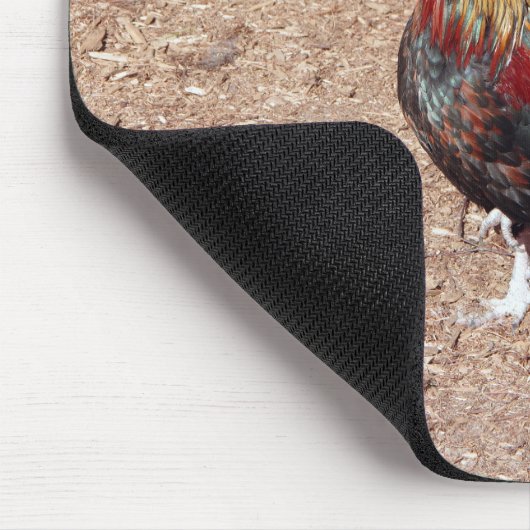 Gold Cockerel Rooster mousepad マウスパッド (コーナー)