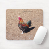 Gold Cockerel Rooster mousepad マウスパッド (マウス)