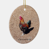 Gold Cockerel Rooster ornament セラミックオーナメント (右)
