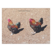 Gold Cockerel Rooster tablecloth テーブルクロス (正面(横))
