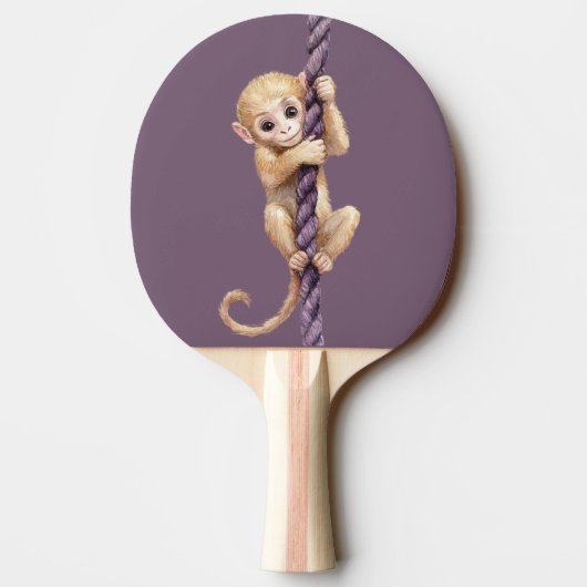 Gold Coin Monkey Purple Rope 卓球ラケット (裏面)