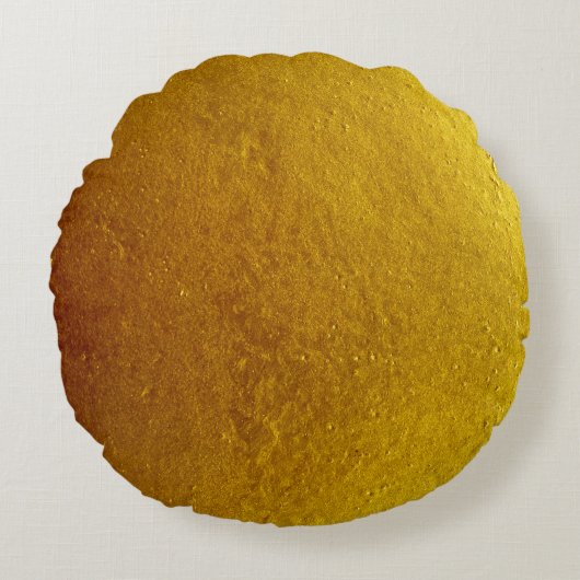 Gold color cement wall texture background abstract ラウンドクッション (正面)